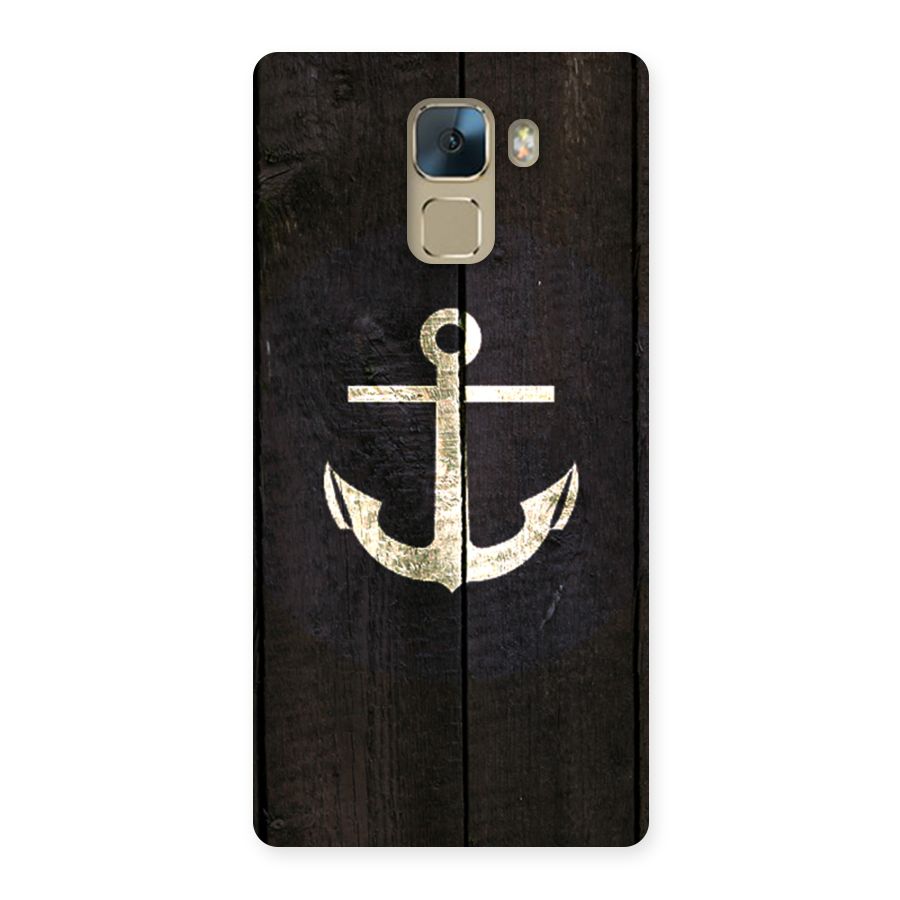 Wood Anchor Back Case for Huawei Honor 7