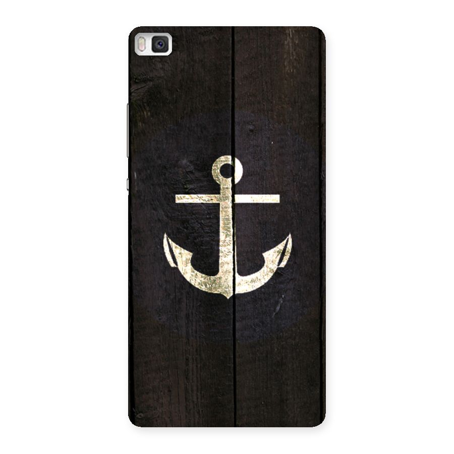 Wood Anchor Back Case for Huawei P8