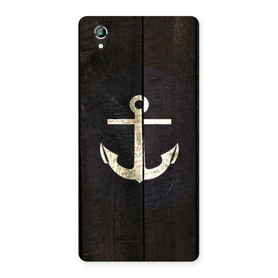Wood Anchor Back Case for Lava Iris 800