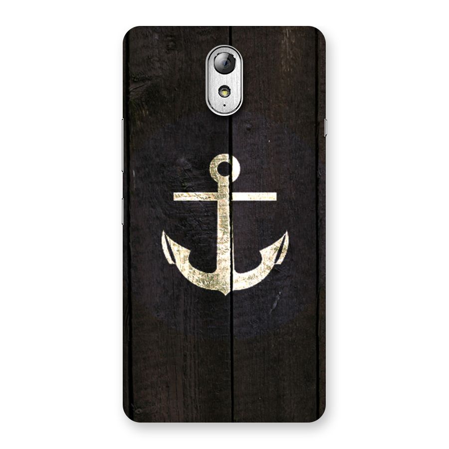 Wood Anchor Back Case for Lenovo Vibe P1M