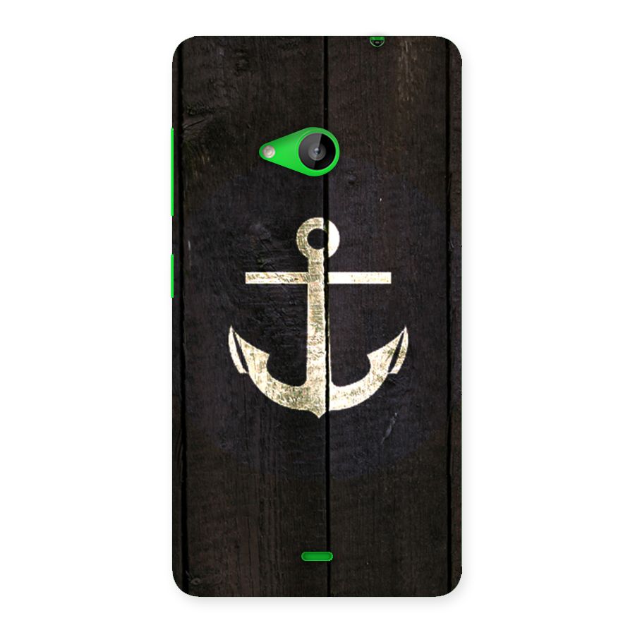 Wood Anchor Back Case for Lumia 535