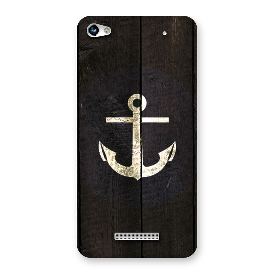 Wood Anchor Back Case for Micromax Hue 2