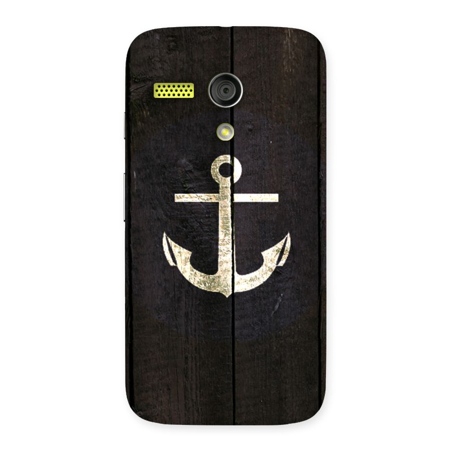 Wood Anchor Back Case for Moto G