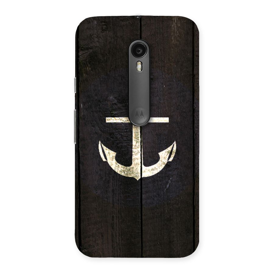 Wood Anchor Back Case for Moto G3