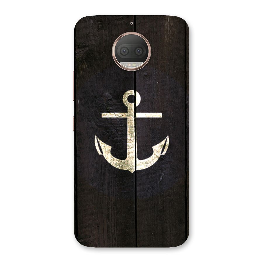 Wood Anchor Back Case for Moto G5s Plus