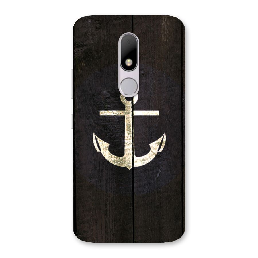 Wood Anchor Back Case for Moto M