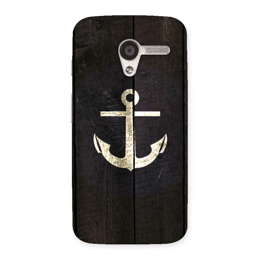 Wood Anchor Back Case for Moto X