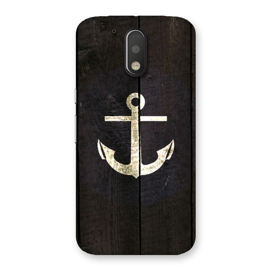 Wood Anchor Back Case for Motorola Moto G4
