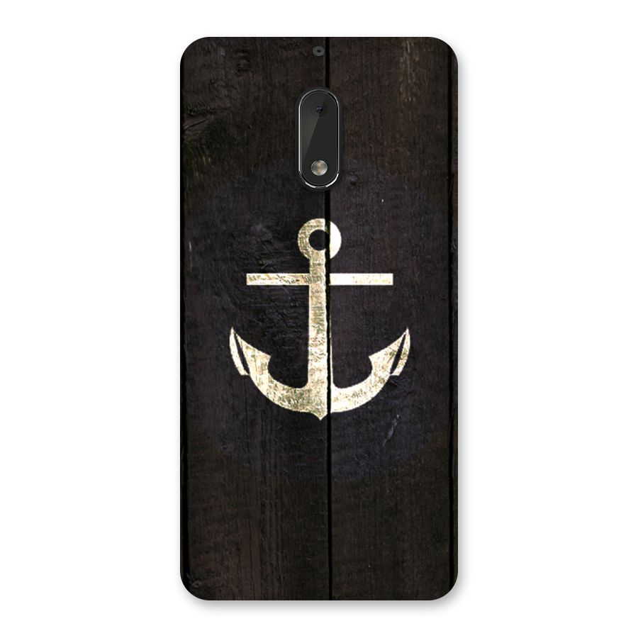 Wood Anchor Back Case for Nokia 6