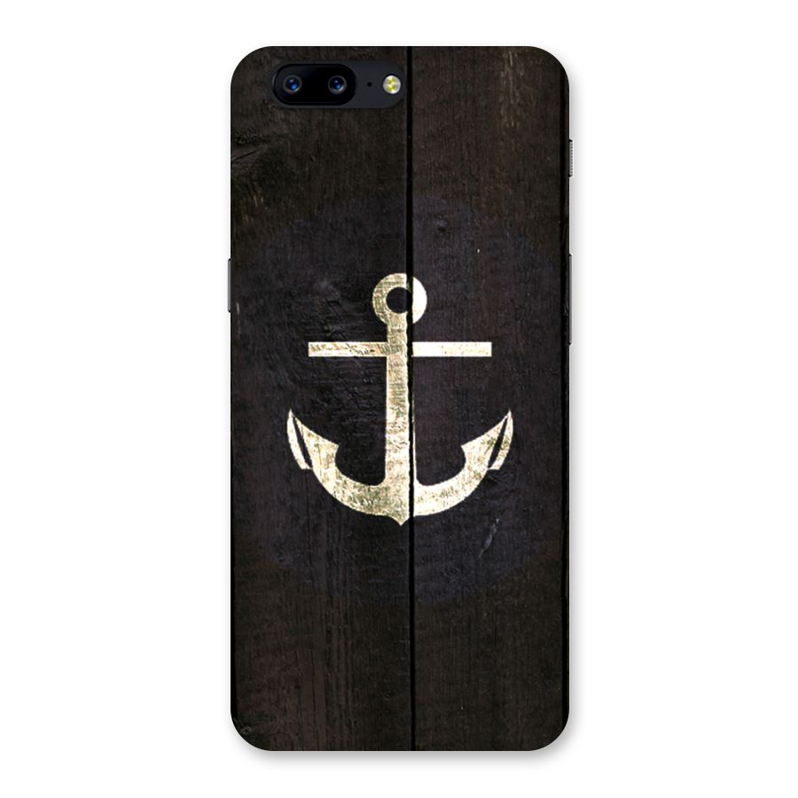 Wood Anchor Back Case for OnePlus 5
