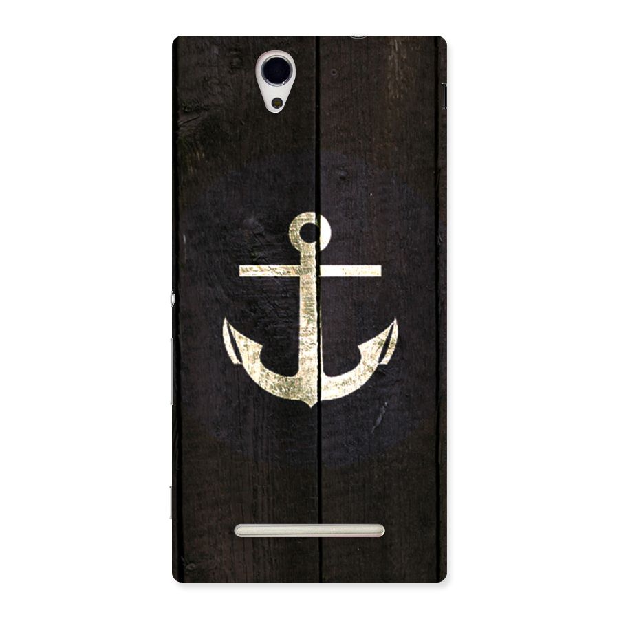Wood Anchor Back Case for Sony Xperia C3