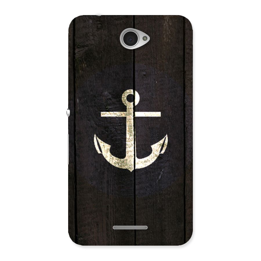 Wood Anchor Back Case for Sony Xperia E4