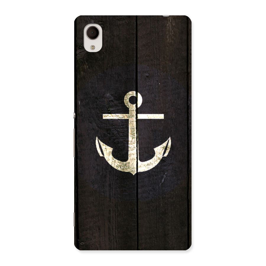 Wood Anchor Back Case for Sony Xperia M4