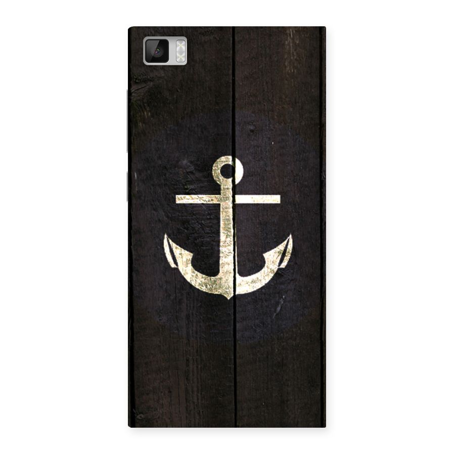 Wood Anchor Back Case for Xiaomi Mi3
