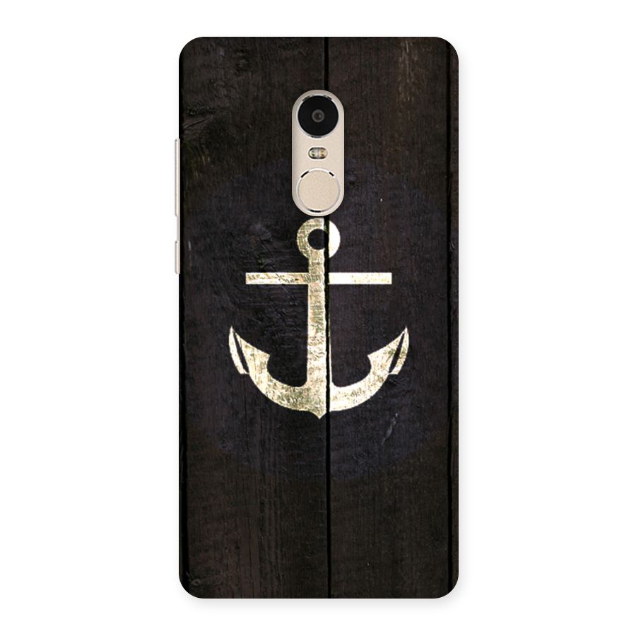 Wood Anchor Back Case for Xiaomi Redmi Note 4