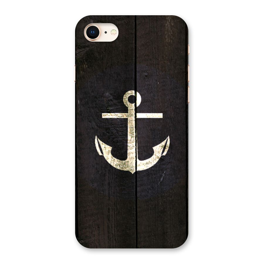 Wood Anchor Back Case for iPhone 8