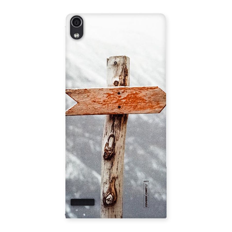 Wood And Snow Back Case for Ascend P6