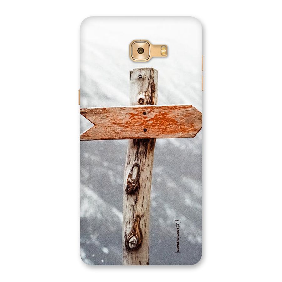 Wood And Snow Back Case for Galaxy C9 Pro