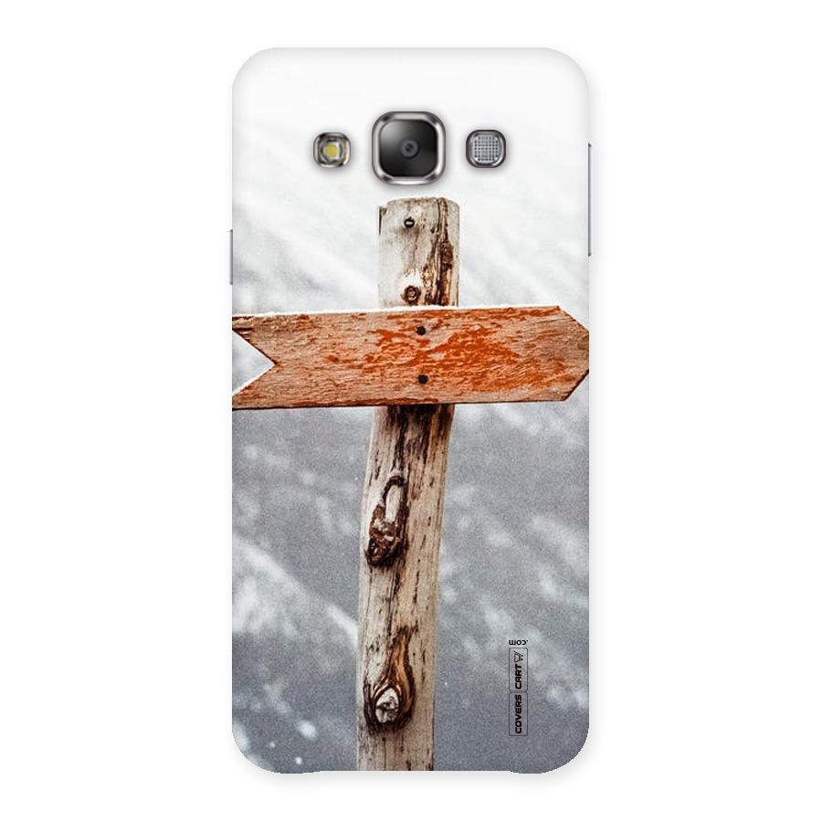 Wood And Snow Back Case for Galaxy E7
