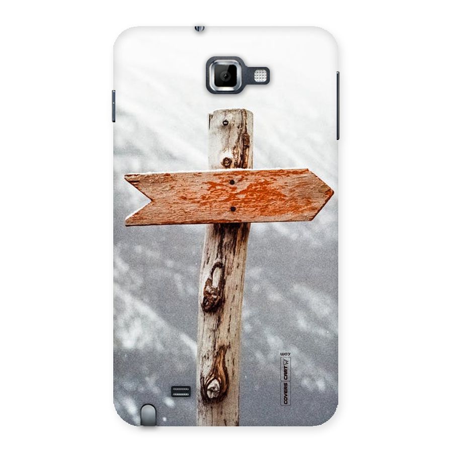 Wood And Snow Back Case for Galaxy Note