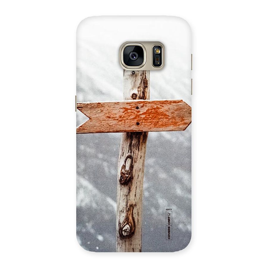 Wood And Snow Back Case for Galaxy S7