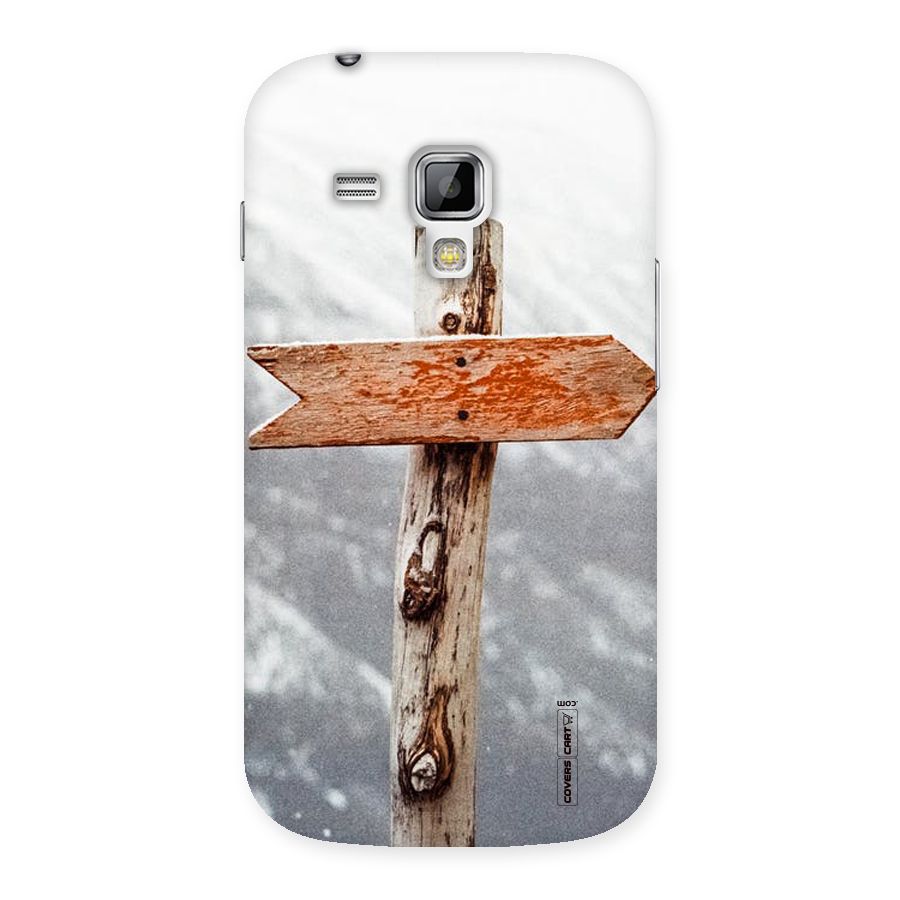 Wood And Snow Back Case for Galaxy S Duos