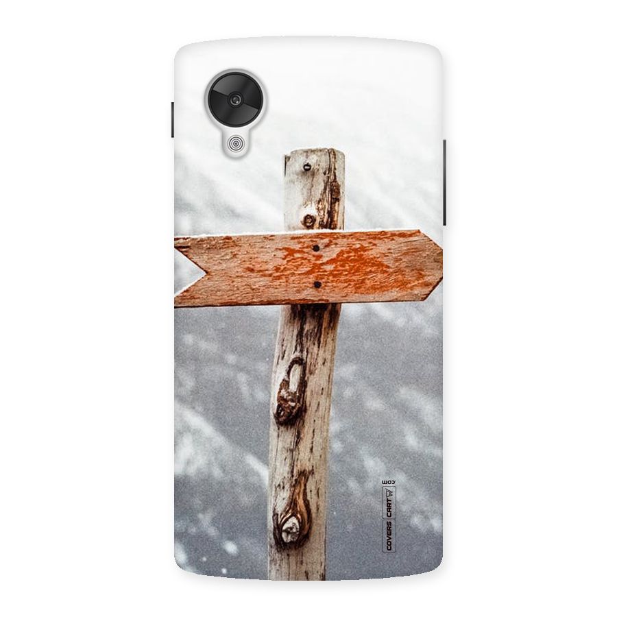 Wood And Snow Back Case for Google Nexsus 5