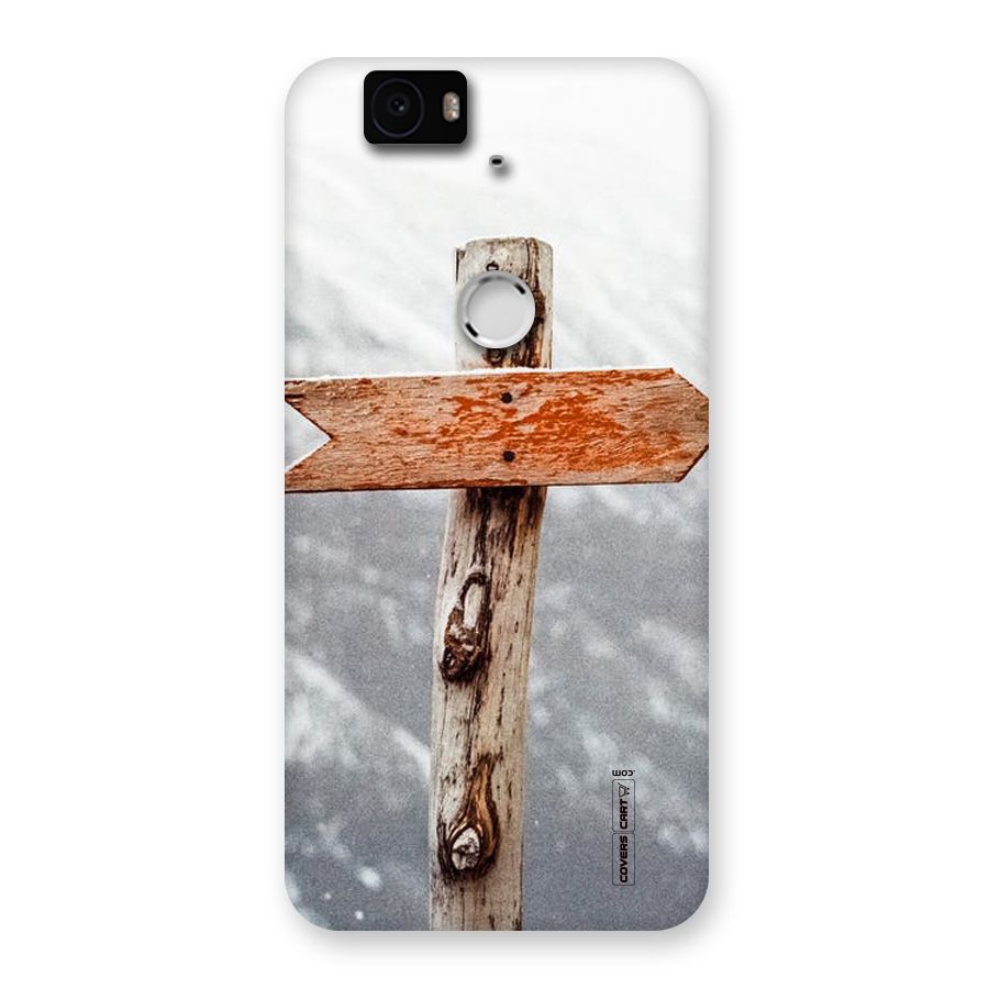 Wood And Snow Back Case for Google Nexus-6P
