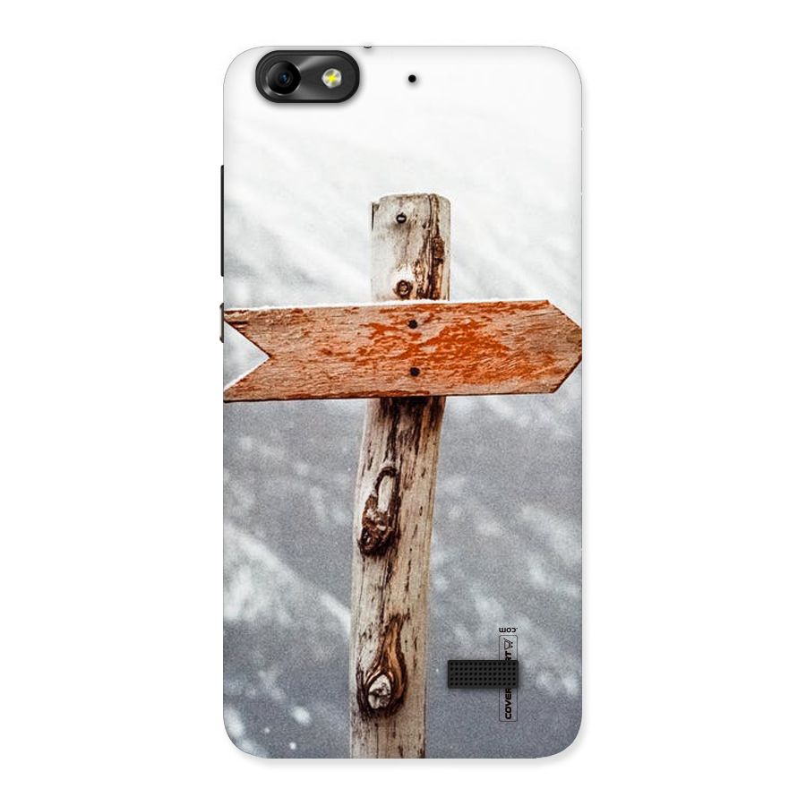 Wood And Snow Back Case for Honor 4C