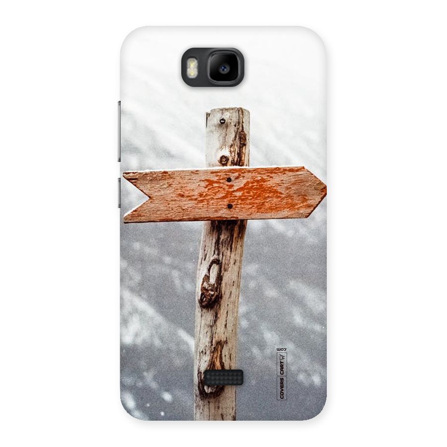 Wood And Snow Back Case for Honor Bee