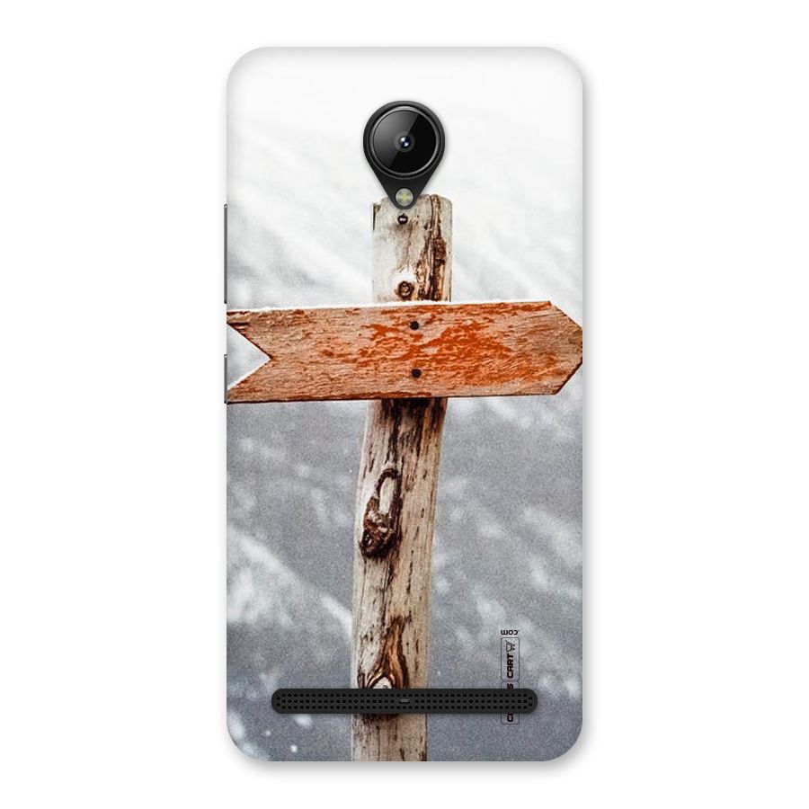 Wood And Snow Back Case for Lenovo C2