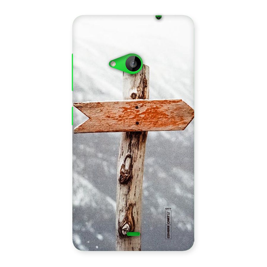 Wood And Snow Back Case for Lumia 535