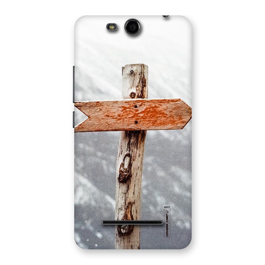 Wood And Snow Back Case for Micromax Canvas Juice 3 Q392