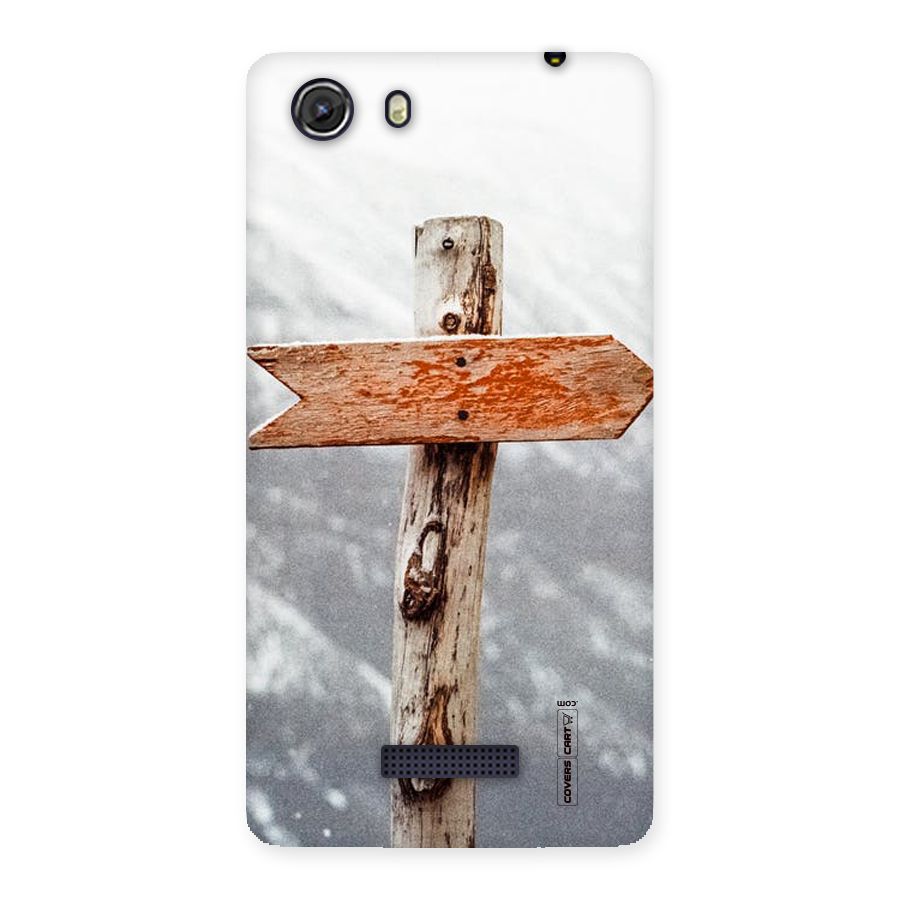 Wood And Snow Back Case for Micromax Unite 3