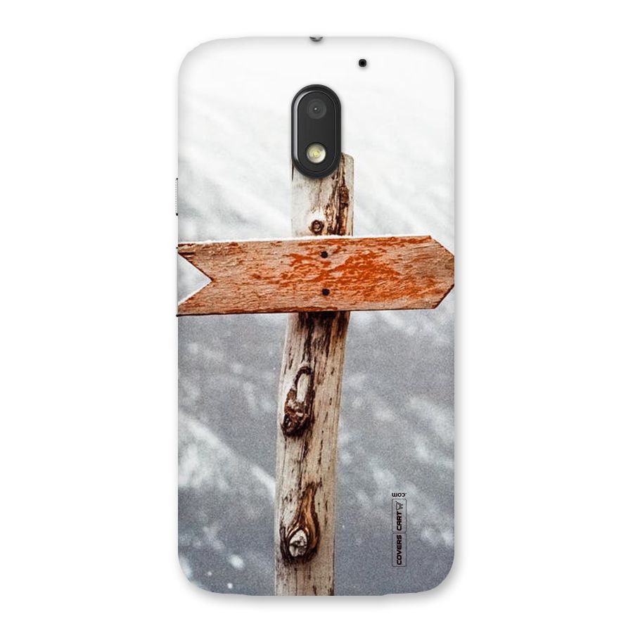 Wood And Snow Back Case for Moto E3 Power