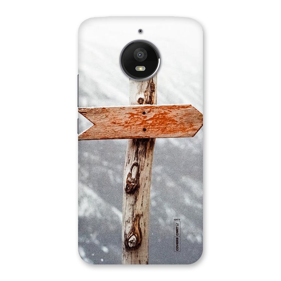 Wood And Snow Back Case for Moto E4 Plus