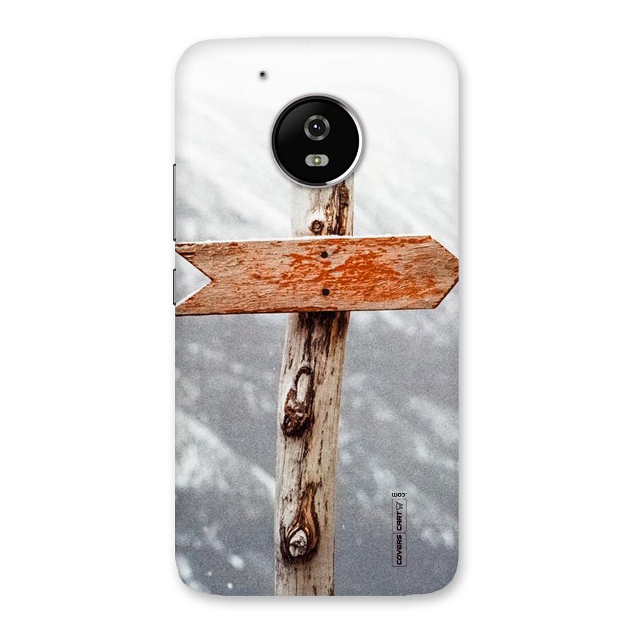 Wood And Snow Back Case for Moto G5