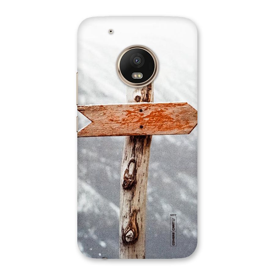 Wood And Snow Back Case for Moto G5 Plus