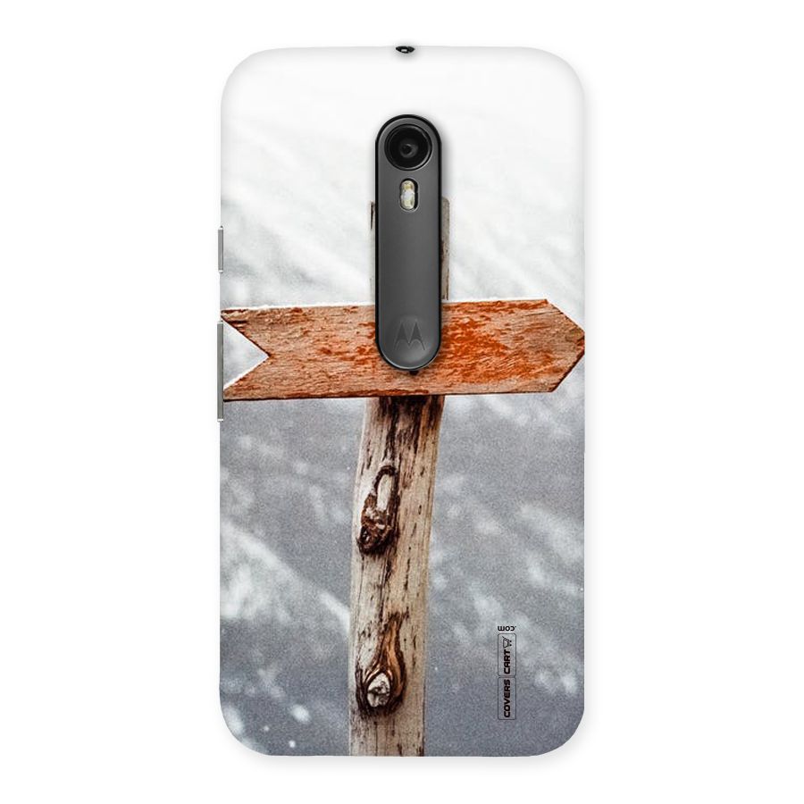 Wood And Snow Back Case for Moto G Turbo