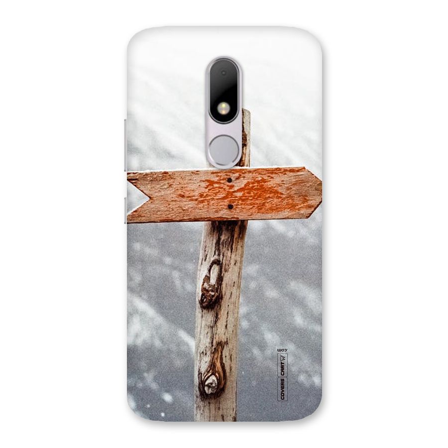 Wood And Snow Back Case for Moto M