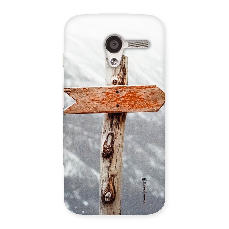 Wood And Snow Back Case for Moto X