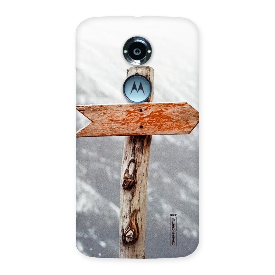 Wood And Snow Back Case for Moto X 2nd Gen