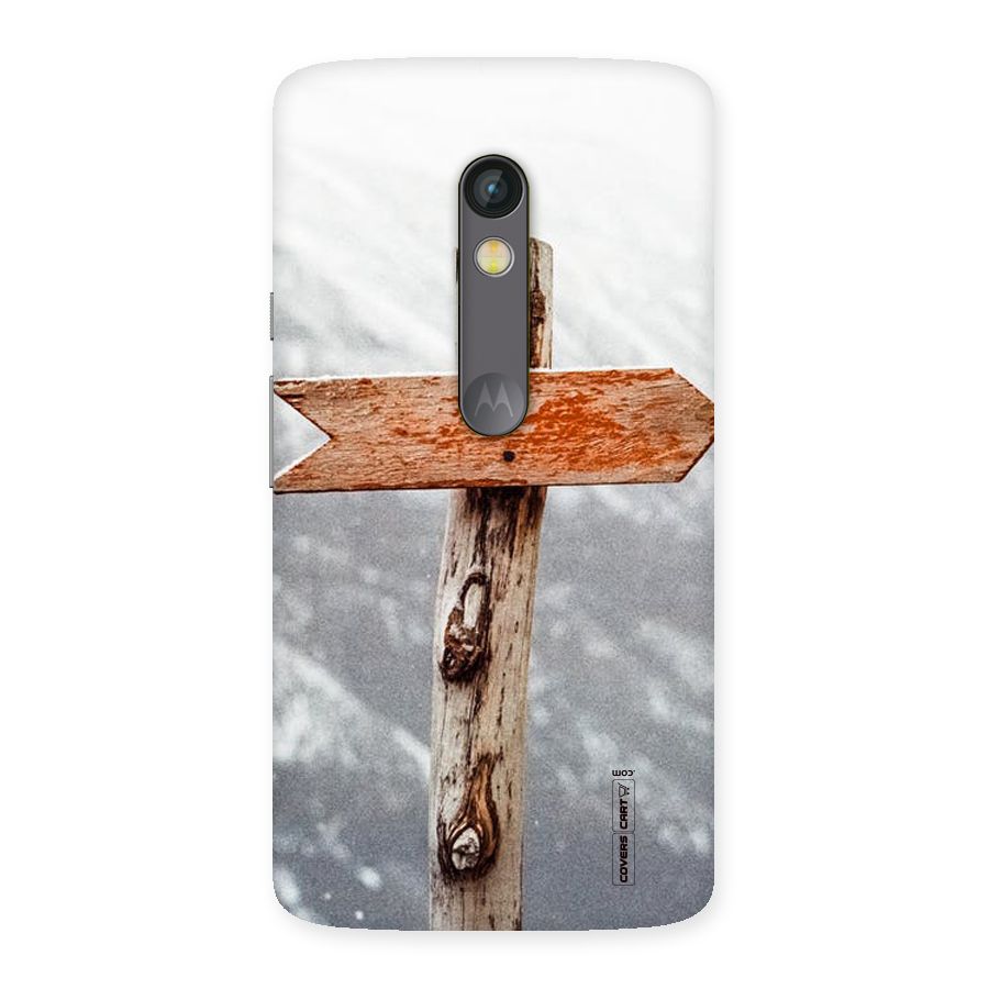 Wood And Snow Back Case for Moto X Play