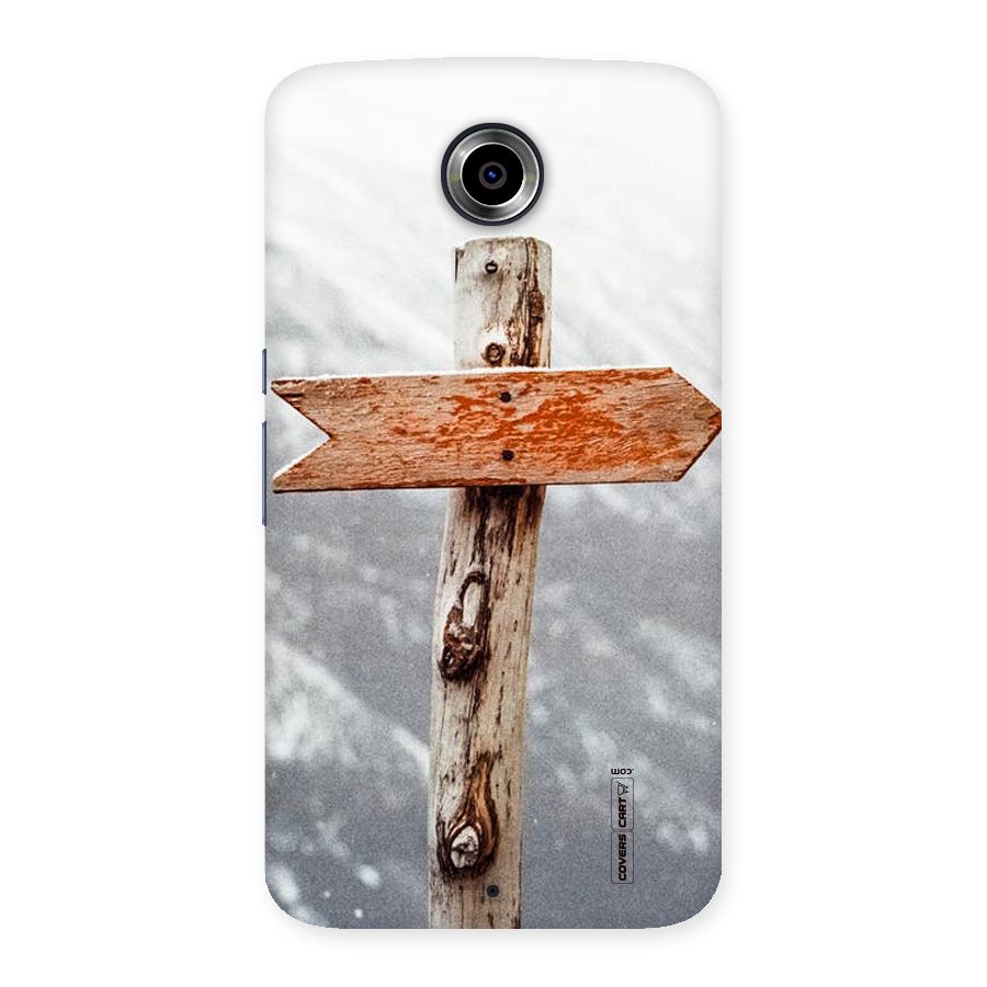 Wood And Snow Back Case for Nexsus 6