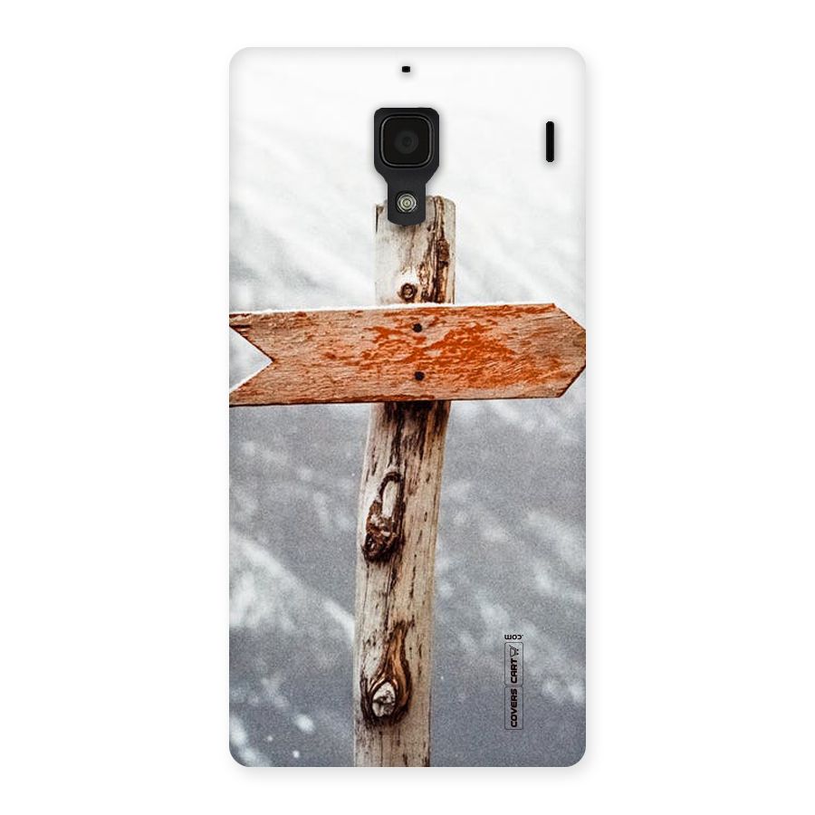 Wood And Snow Back Case for Redmi 1S