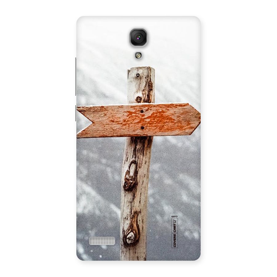 Wood And Snow Back Case for Redmi Note Prime
