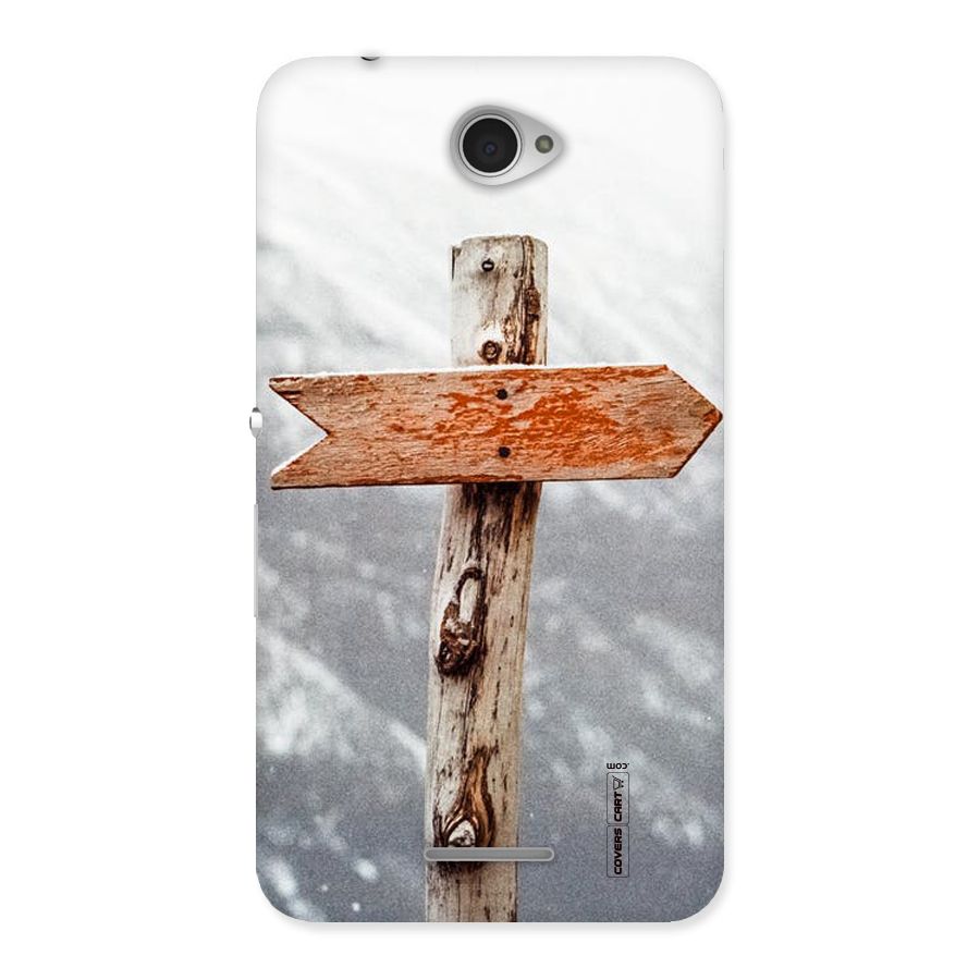 Wood And Snow Back Case for Sony Xperia E4