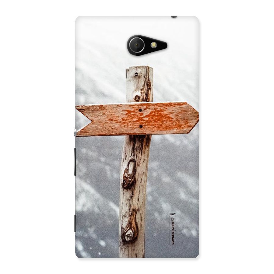 Wood And Snow Back Case for Sony Xperia M2