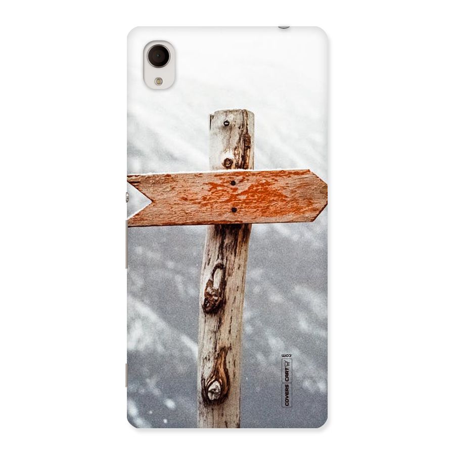 Wood And Snow Back Case for Sony Xperia M4
