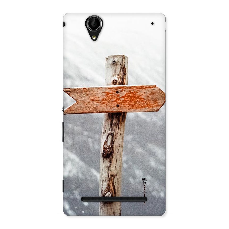 Wood And Snow Back Case for Sony Xperia T2